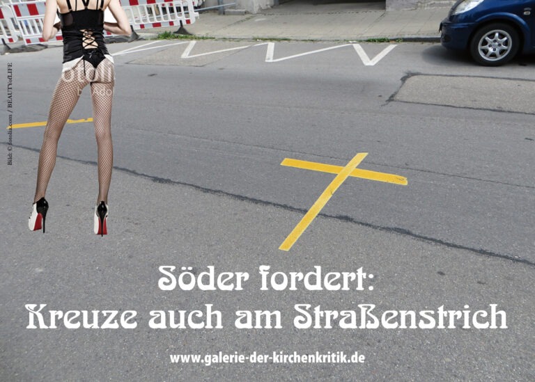 Satirisches Plakat: Straßenstrich