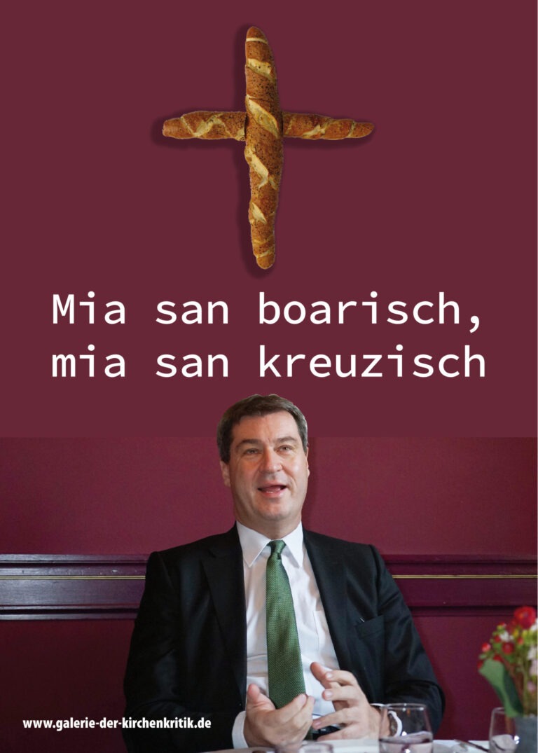 Satirisches Plakat: Breznkreuz