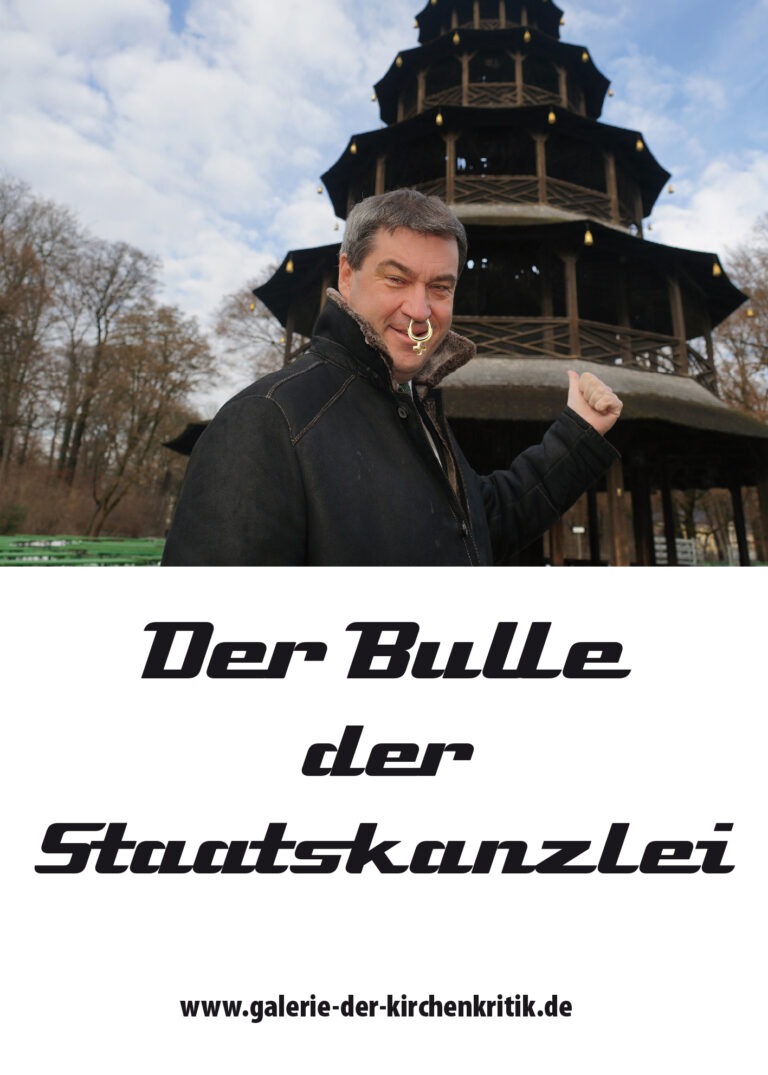 Satirisches Plakat: Nasenring