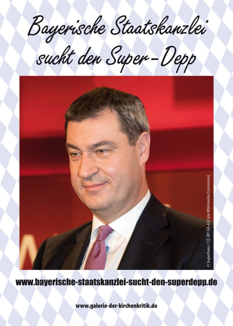 Satirisches Plakat: Superdepp